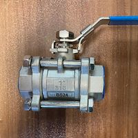 شیر گازی ۳ تیکه استیل  1000 وگ  ۳۱۶